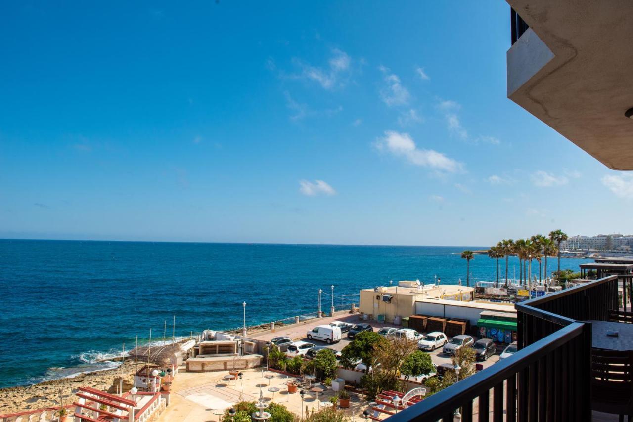 Islet Promenade Seafront 1 Bedroom Apartment With Sea View Balcony By Getawaysmalta 세인트폴스베이 외부 사진