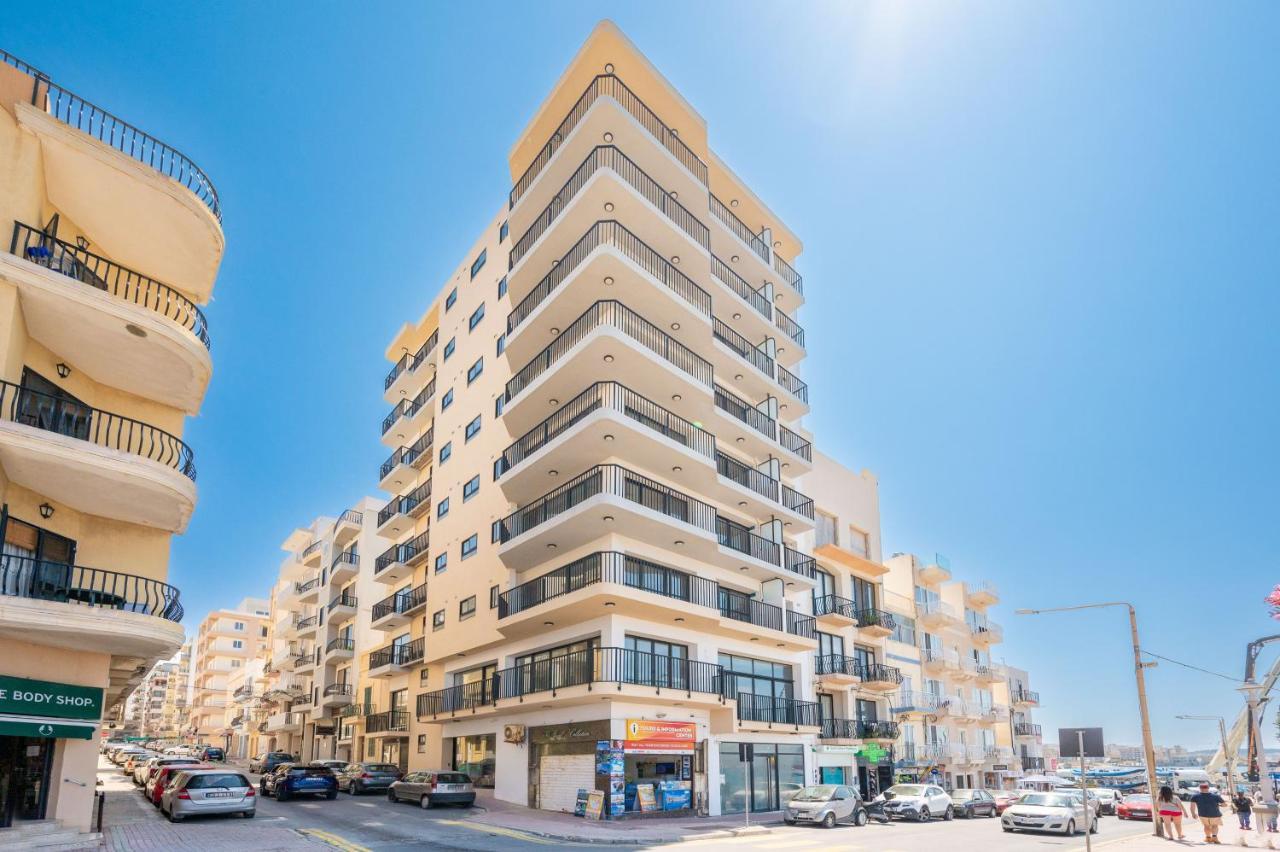 Islet Promenade Seafront 1 Bedroom Apartment With Sea View Balcony By Getawaysmalta 세인트폴스베이 외부 사진