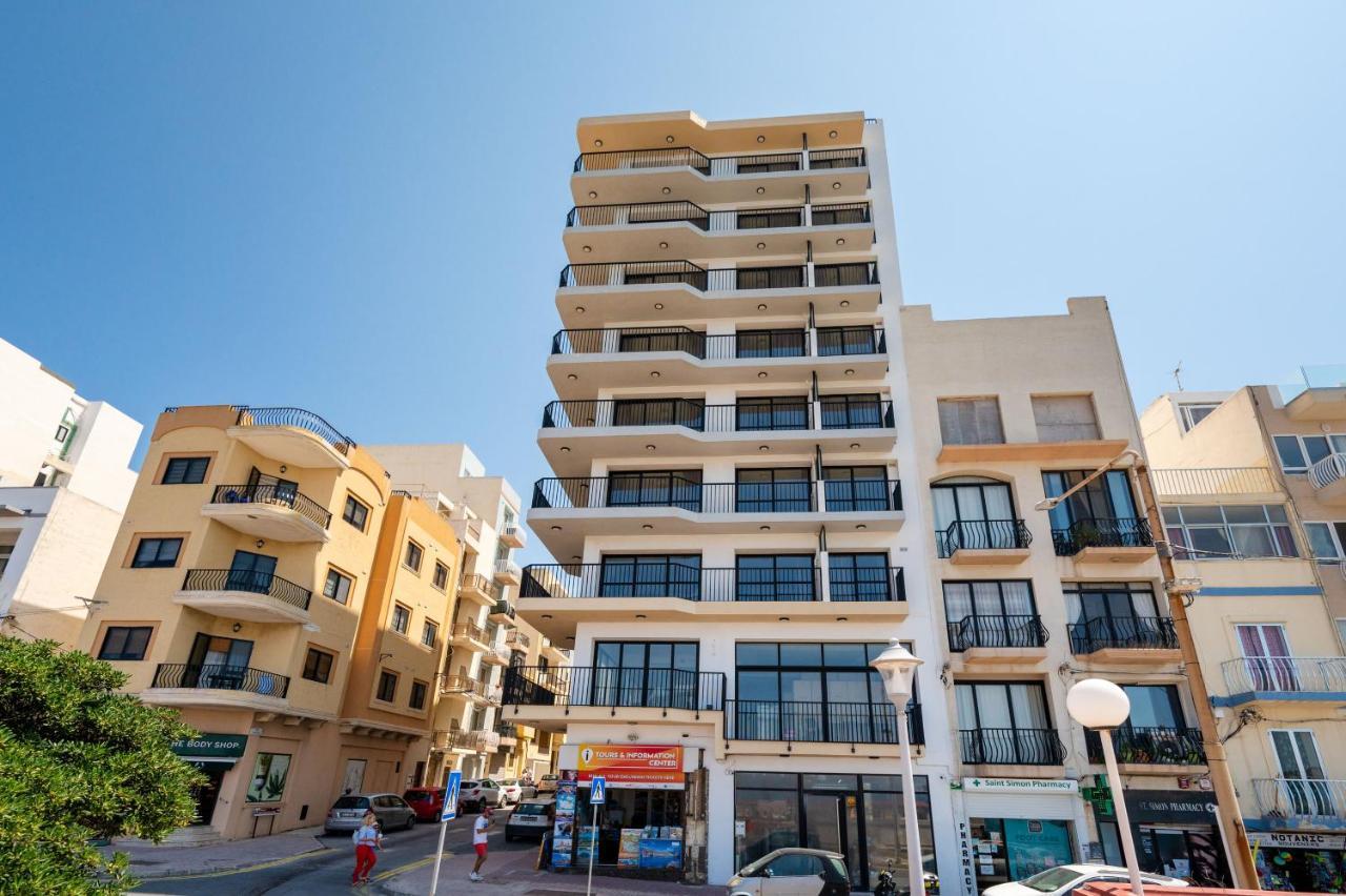 Islet Promenade Seafront 1 Bedroom Apartment With Sea View Balcony By Getawaysmalta 세인트폴스베이 외부 사진